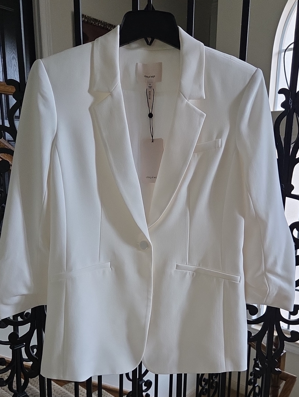 Cinq A Sept White Khloe Women's Blazer Jacket